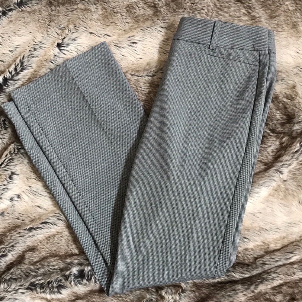 The Limited straight leg black and white trousers